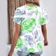 thumbnail image 2 of Tops de Algodón para Mujeres Cuello en V Moda Casual Manga Corta Primavera Verano Top para el Hogar Y Diario, 2 of 6