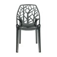 thumbnail image 3 of LeisureMod C18TBL Chaise de Salle à Manger Moderne Cornelia, Noir Transparent (Ensemble de 1), 3 of 6