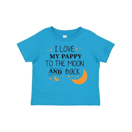 Inktastic I Love My Pappy to the Moon and Back Boys or Girls Toddler T-Shirt