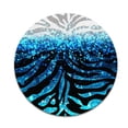 thumbnail image 2 of WIRESTER 7.88 in Round Mouse Pad with Non-Slip Rubber Base for Computers, Laptop, Office & Home - Blue Glitter With Black Blue Glitter Zebra, 2 of 5