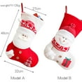 thumbnail image 5 of Christmas Stocking Sack Xmas Gift Candy Bag Santa Snowman Kids Gift Christmas Tree Hanging Decor, 5 of 5