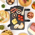 thumbnail image 4 of pcs Coupelle Raclette Grill and 4 pcs Wooden Raclette Spatulas Polon Raclette Grill Non-Stick Cast Iron Mini Plate with Insulated Handle, 4 of 5