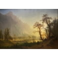 thumbnail image 2 of Bierstadt, Albert 24x18 Gold Ornate Wood Framed with Double Matting Museum Art Print Titled - Sunrise, Yosemite Valley, 2 of 4