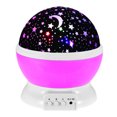 thumbnail image 1 of Haga clic para abrir la vista ampliada Luz nocturna de estrellas, lámpara de estrellas con rotación romántica de 360°, proyección de techo para niños, proyector de lámpara para niños (4 LED, 8 modos de iluminación, 2 modos de carga) - Rosa JM, 1 of 5