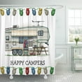 thumbnail image 1 of ABPHQTO Camping Rv Vintage Quinta Rueda Camper Remolque de viaje Rally Cortina de ducha 160x180 cm, 1 of 1