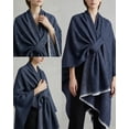 thumbnail image 2 of Kukuzhu Shawl Wraps for Women ponchos Ruana Cape Open Front Duster Cardigan Sweaters for Fall Winter, 2 of 8