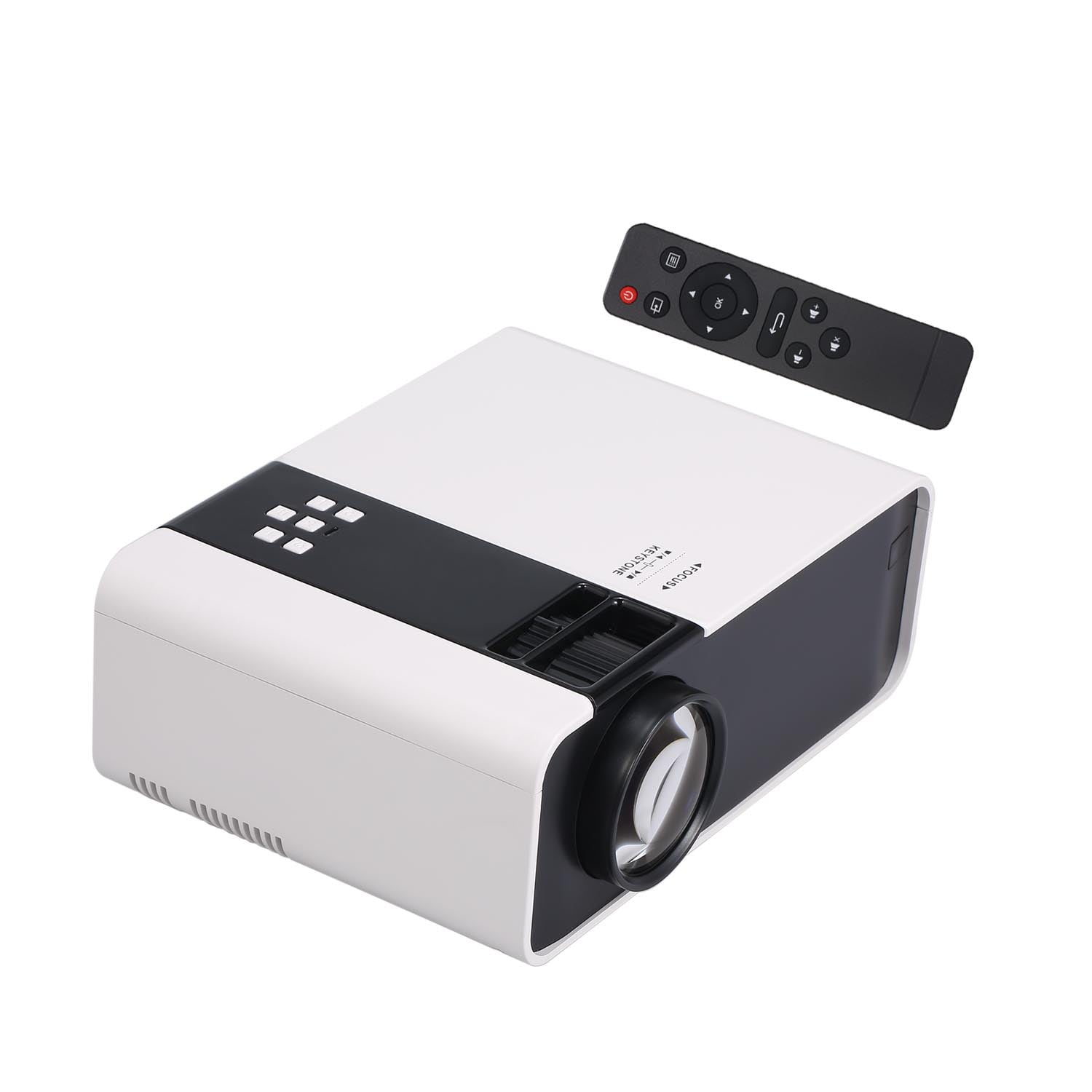 Owsoo W10 Lcd Projector Led 1080p Home Theater 3000 Lumens 1000 1 Contrast Ratio With Hd Vga Usb Port Walmart Com Walmart Com