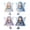 #A03-Snowflake Fairies, variant on Fairy Patchwork DIY Collection, Patchwork Fairy DIY Kit, Make 4pcs Winged Elf Cloth Doll, DIY Sewing Kit for Adults & Beginners with Pre-Cut Materials,Dark Magic Fairies