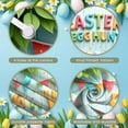 thumbnail image 4 of Colorful Letters Easter Banner Cartoon Bunnies Egg Hunt Display Decorative Eggs Floral Accents Bunny Backdrop for Easter Celebration Egg Hunt Game Kids Activity, 4 of 9