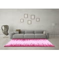 thumbnail image 3 of Ahgly Company Indoor Rectangle Solid Pink Modern Area Rugs, 2' x 5', 3 of 4