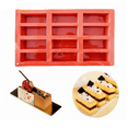 thumbnail image 3 of 12 Cavity Silicone Protein Bars Mold Rectangle Granola Bar Baking Tool Mould French Cake Dessert, 3 of 6