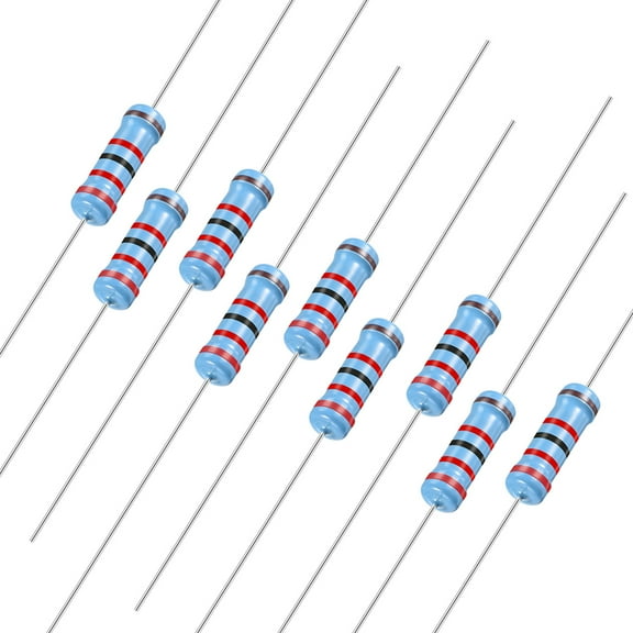 30pcs Metal Film Resistors 22K Ω 2W 1%Tolerances 5 Color Bands