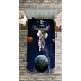 thumbnail image 3 of Ambesonne Nebula Quilted Bedspread Set 2 Pcs, Planets Astronaut Space, Twin Size, Multicolor, 3 of 3
