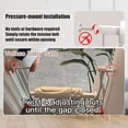 thumbnail image 7 of Walk Through Baby & Dog Gate 29-38.5 Inch, Pressure Mounted No Drilling, Adjustable Indoor Safety Gate for Stairs & Doorways - Metal Design for Kids and Pets, White, 7 of 7