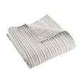 thumbnail image 4 of Levtex Home - Tobago Stripe Taupe - Quilted Throw - 50x60in. - White, Taupe - Reversible Pattern - Cotton Fabric, 4 of 4