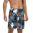 thumbnail image 2 of Rocae Halloween for Men's Soft Sleep Pajama Shorts, Waistband and Pockets-4X-Large, 2 of 6
