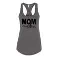 thumbnail image 2 of Wild Bobby, Mom Mode All Day Everyday Mother's Day Ladies Racerback Tank Top, Dark Grey, Large, 2 of 6