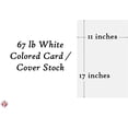 thumbnail image 5 of White Pastel Color Card Stock, 67Lb Vellum Bristol Cardstock Paper, 11 x 17”, 50 Sheets per Pack, 5 of 5