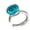 Blue, variant on Comfortable Alloy Ear Clip Jewelry For Sensitive Ears No Hole Required Elegant Look