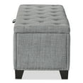 thumbnail image 6 of Furniture of America Suffolk Linen Modern Entryway Bedroom Storage Bench, Gray, 6 of 21