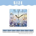 thumbnail image 2 of 16 Inch Wall Clock Battery Operated Square Clock for Office, Kitchen, Outdoor, Living Room,Dandelion Flower Field Watercolor Floral Painting Plant Creative, 2 of 4