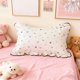 thumbnail image 4 of Funda de Almohada de Algodón, Funda de Almohada Suave con Estampado de Lazo, Funda Decorativa con Borde de Volantes, 48 x 74 cm para Ropa de Cama del Hogar, 4 of 6