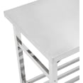 thumbnail image 4 of BeesClover Table à Manger Pliant en Acier Inoxydable, Conception Robuste avec Tablette Inférieure Réglable, Table de Préparation à Deux Niveaux pour Restaurant Ou Cuisine, 4 of 8