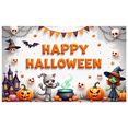 thumbnail image 1 of Decorative Design Happy Halloween Polyester Material Halloween Party Banner for Festival Indoor Decoration Party Celebration, 1 of 5