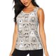 thumbnail image 1 of Fotbe Puppy Blusas Sin Mangas para Mujer – Estilo Casual, Corte Suelto, Slim-Fit, Cuello Redondo Deportivo, Tops de Verano para Gimnasio y Yoga-Large, 1 of 1