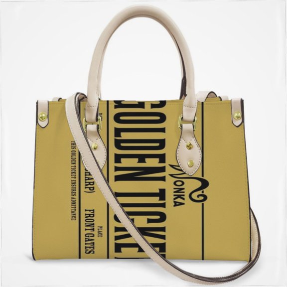 Golden Ticket Cross Body Bags For Women Small Leather Female Handbags Fashion Top-Handle Totes
