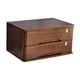 thumbnail image 4 of Caja de Almacenamiento de Escritorio de Madera con Cerradura, Organizador de Escritorio, Organización de 2 Niveles, Cajón de Almacenamiento de Gabinet Marrón, 4 of 8