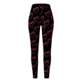 thumbnail image 4 of Tosmy Women's Leggings Womens Valentine's Day Cute The Print Casual Comfortable Home Leggings Boot Pants Soft, 4 of 5