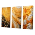 thumbnail image 3 of Designart "Color landscape Abstract Saffron II" Abstract Botanicals Wall Art Set Of 3 - Yellow Floral Gallery Set For Office Decor, 3 of 6