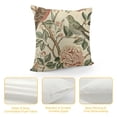 thumbnail image 4 of SHANXI Vintage Bird Floral Pillow Covers  Pink Green Yellow Flower Leaves Decorative Throw Pillows For Couch Chinoiserie Cases Farmhouse Home Decor Sofa Bed Porch Outdoor 22x22in, 4 of 5