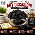 thumbnail image 3 of Michele’s Pantry Soft Australian-Style Black Licorice Nibs, 2 lb Bulk Bag, Vegan, 3 of 10