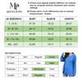 thumbnail image 6 of Mengpipi Womens Long Sleeve T-Shirt V-Neck Loose Casual Tops, Blue-S(US 4-6), 6 of 6
