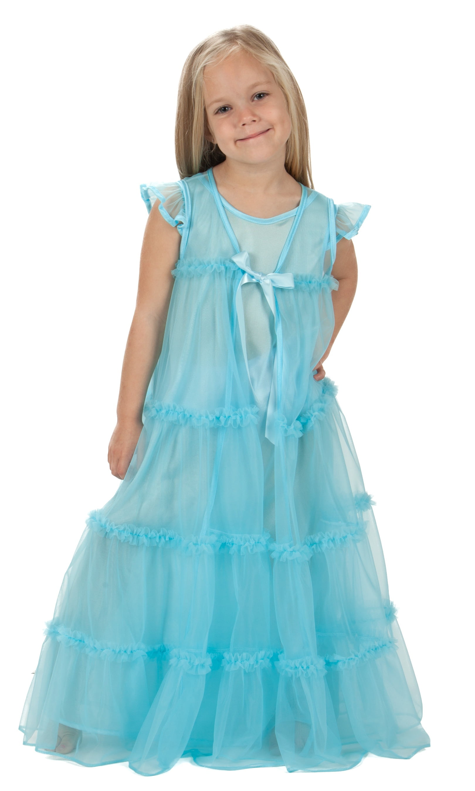Princess Peignoir Night Gown and Robe Set, (2T - 14) - Walmart.com