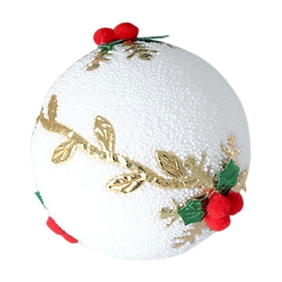 OAVQHLG3B 3Pcs Christmas Ball Ornaments Glitter Sequin Foam Ornaments Hanging Christmas Tree Ball Decorations Indoor Outdoor for Xmas Wedding Party Holiday Decor