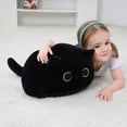 thumbnail image 4 of Peluche OurHonor 3D con forma de gato negro de 40 cm, 4 of 7