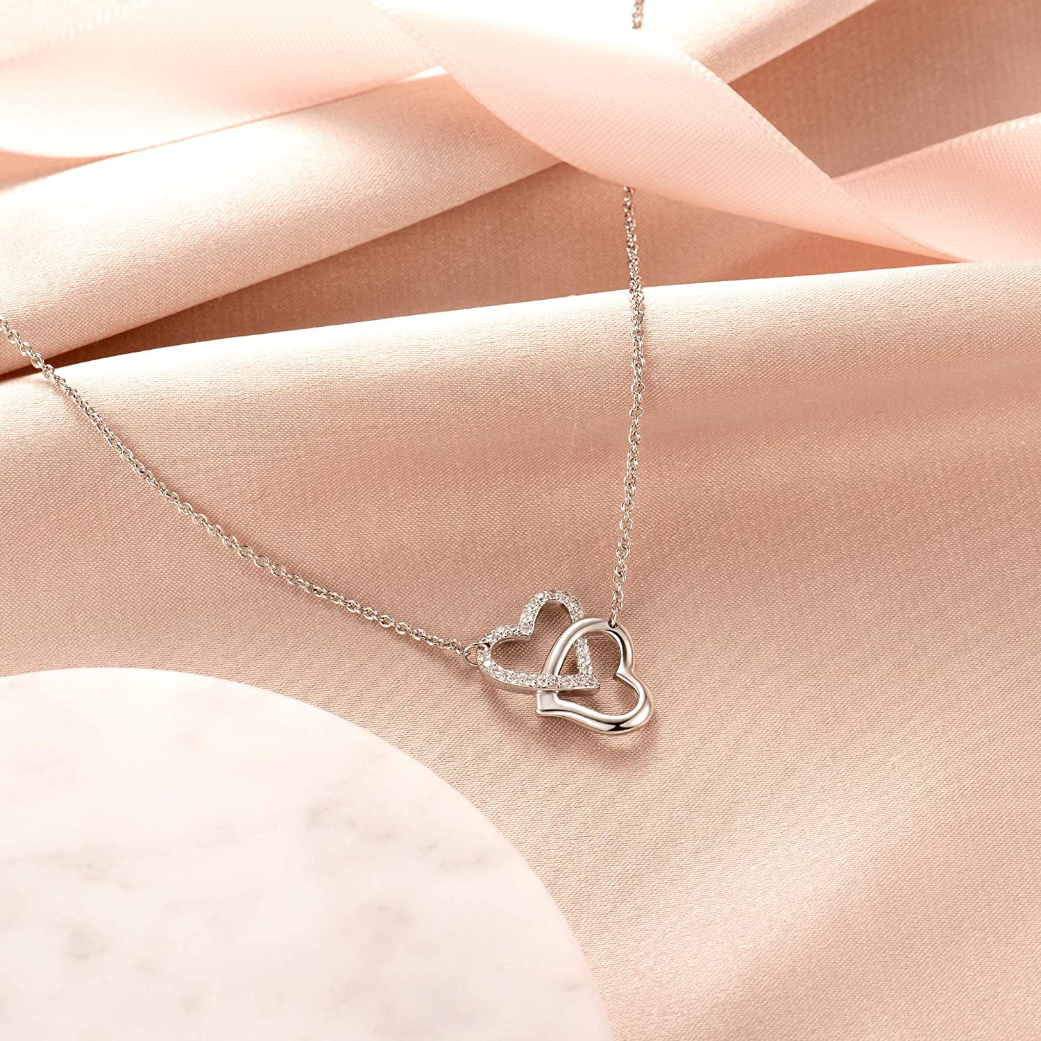 Eternal Heart Love Pendant Necklace Mother's Day Birthday - Temu