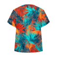 thumbnail image 6 of Womens Summer Tops 2026 V Neck Short Sleeve Shirts Trendy Dressy Casual Hawaiia Floral Vacation Outfits Printed, 6 of 7