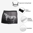 thumbnail image 3 of Wukai Monochrome Leopard Horse Print Men’s Underwear Breathable Boxer Brief for Men,&nbsp;Moisture Wicking & Breathable-XX-Large, 3 of 5