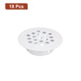 thumbnail image 3 of Rejilla de Ventilación Circular de 19 mm (3/4") 18 Uds de Rejilla de Aire de Acero Inoxidable con Orificios de Malla Redonda para Cocina Baño Armario Blanco, 3 of 5