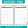 thumbnail image 3 of Weekly Monthly Planner 2026-2027, 12-Month Academic Year Organizer, 6.1 x 8.4 Inch, Elegant Soft Floral Design, Hardcover with Monthly Tabs, Contacts, and Notes Pages, 3 of 10