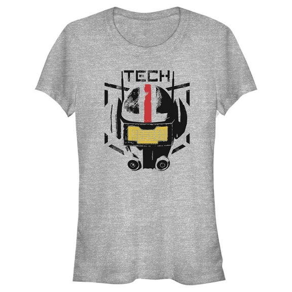Junior's Star Wars: The Bad Batch Tech  Graphic Tee Athletic Heather Large