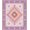 Pink Purple Multicolor, Pattern 16, variant on ODIKA 8'x10' Washable Area Rug Non-Shedding, Easy Care, Large Confetti Pink Dots Whimsical Borders Ombre Gradient Watercolor for King Size Bedroom Under Bed, Master Suite