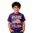 thumbnail image 6 of ibiyuan Kids Toddler Little Boys 250 Years Anniversary Shirt Red White and Blue Happy 250th Girls Tshirt Crewneck Holiday Short Sleeve Patriotic Tees Birthday Girl Summer Clothes, 6 of 6