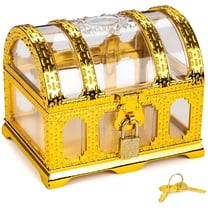 BESTSKY Treasure Chest for Kids Collection Storage Box Plastic Treasure Chest Toys for Classroom