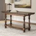 thumbnail image 2 of Signature Design by Ashley Sturlayne Flip-Top Brown Sofa Table with a Drop-Leaf Design, 2 of 7