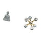 thumbnail image 5 of Figura De Buda Mono Con Forma De Esfera De Burbujas, Escultura Moderna, Adorno Coleccionable En Miniatura Para Hotel, Patio, Escritorio, Oficina, Estante, Sala De Estar, Decoración Del Hogar, 5 of 8